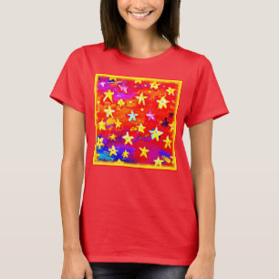 Camiseta Cores Vibrantes de Estrelas. Comprar Agora
