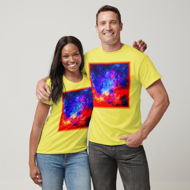 Camiseta Cores Vibrantes de Nebulosas. Comprar Agora (Unissex)