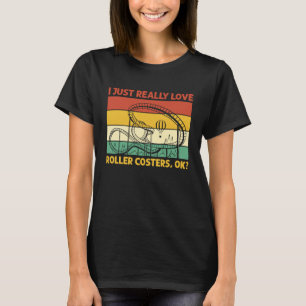 Camiseta Cores Vintage Lindas Eu realmente Gosto de Montanh