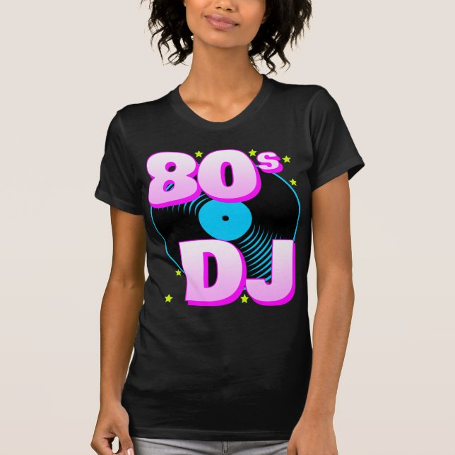 Camiseta Corey Tiger 80s Retro 80s DJ T-Shirt (Frente)