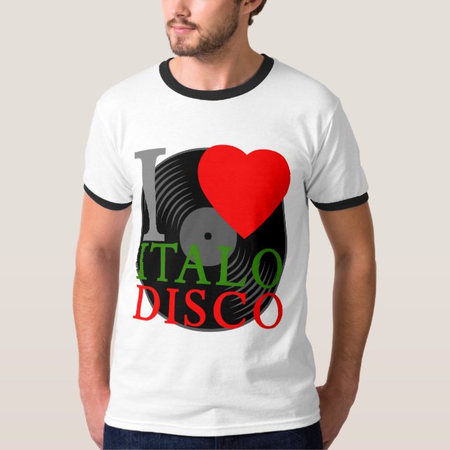 Camiseta Corey Tiger 80s Retro I Love Italo Disco T-Shirt (Frente)