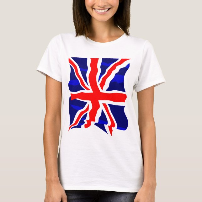 Camiseta Corey Tiger 80s Retro UK Flag (Frente)