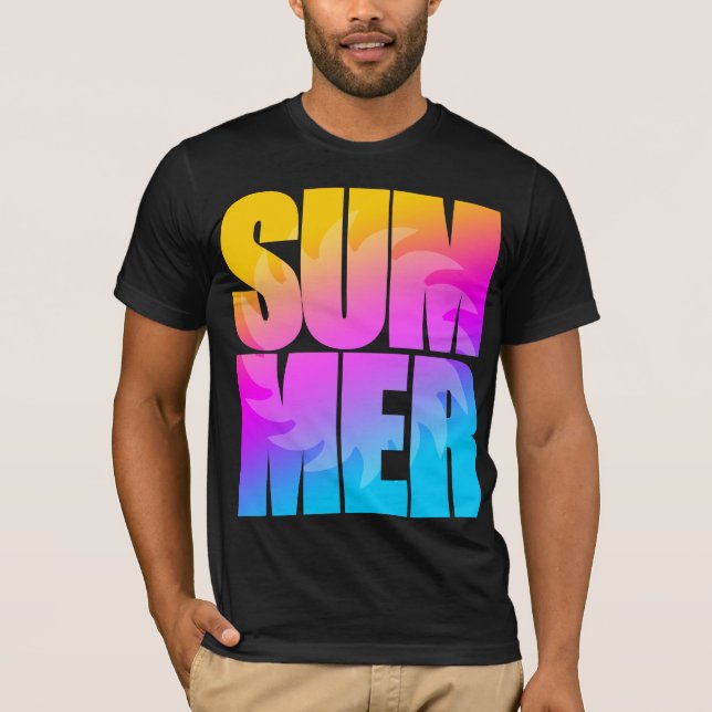 Camiseta Corey Tiger 80s Summer Sun (Frente)