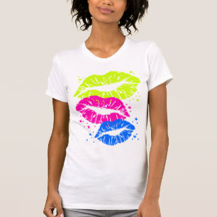 Camiseta Corey Tiger 80s Vintage Lábios & Estrelas Beijos