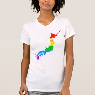 Camiseta Corey Tiger Estilo 80s Japão Arco-íris