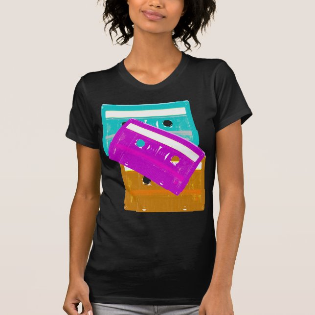 Camiseta Corey Tiger Fitas Cassete 80s (Frente)