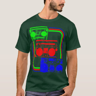 Camiseta Corey Tiger Rádio Retro Boombox 80s