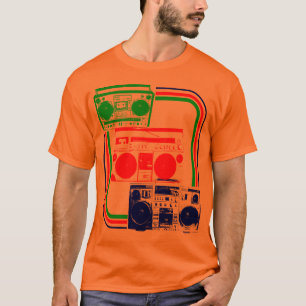Camiseta Corey Tiger Rádio Retro Boombox 80s