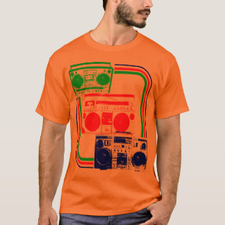 Camiseta Corey Tiger Rádio Retro Boombox 80s