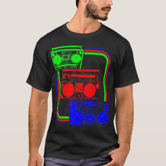 Camiseta Corey Tiger Rádio Retro Boombox 80s