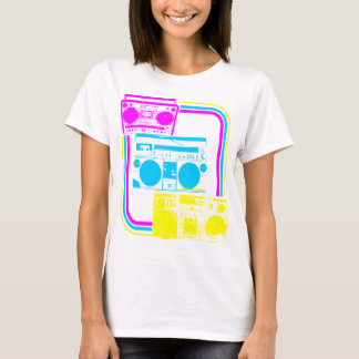 Camiseta Corey Tiger Rádio Retro Boombox 80s
