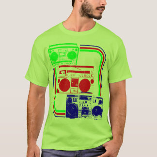 Camiseta Corey Tiger Rádio Retro Boombox 80s