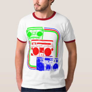Camiseta Corey Tiger Rádio Retro Boombox 80s