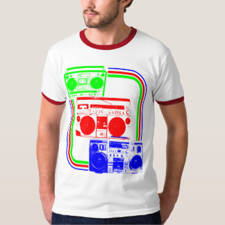 Camiseta Corey Tiger Rádio Retro Boombox 80s