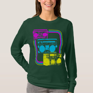 Camiseta Corey Tiger Rádio Retro Boombox 80s