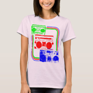 Camiseta Corey Tiger Rádio Retro Boombox 80s