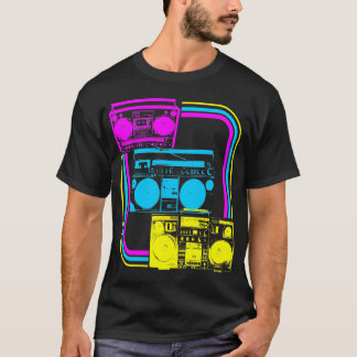 Camiseta Corey Tiger Rádio Retro Boombox 80s