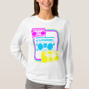 Camiseta Corey Tiger Rádio Retro Boombox Anos 80
