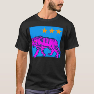 CAMISETA COREY TIGER TIGRE ROSA ESTRELAS DOS ANOS 80