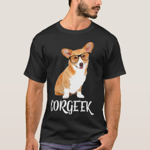 Camiseta Corgeek T Corgi Cachorro Geek