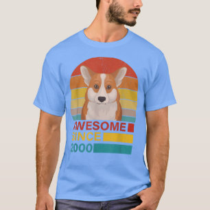 Camiseta Corgi 2000 Birthday Funny Vintage Corgi Retro Suns