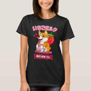 Camiseta Corgi 90s, japonês Otaku Na moda, estético Mi