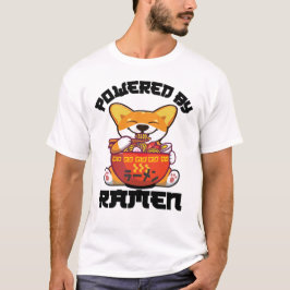 Camiseta CORGI ALIMENTADA POR RAMEN | Kawaii Corgi Eating R