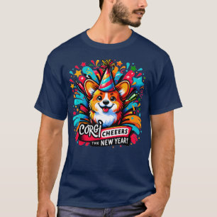 Camiseta Corgi Anos novos Bash