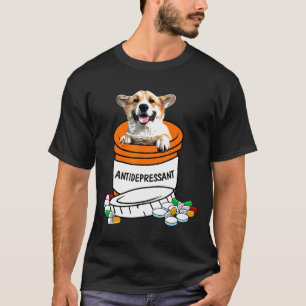 Camiseta Corgi Antidepressivo T Anti Depressivos Cachorro F