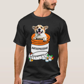 Camiseta Corgi Antidepressivo T Anti Depressivos Cachorro F