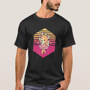 Camiseta Corgi Bailarina Balé Vintage