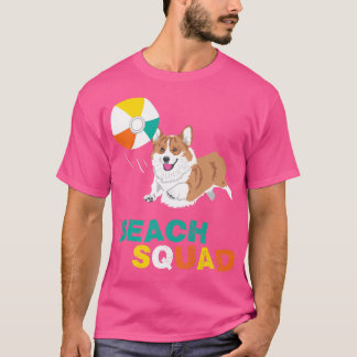 Camiseta Corgi Beach Squad Tee Gift Para Corgi Amantes Engr
