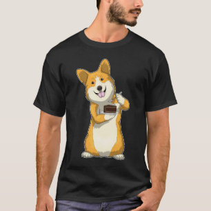Camiseta Corgi Birthday Cake