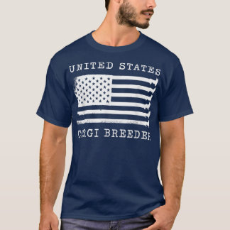 Camiseta Corgi Breeder DesignCorgiEstados UnidosCriador Cor