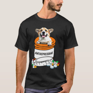 Camiseta Corgi Cachorro Antidepressivo