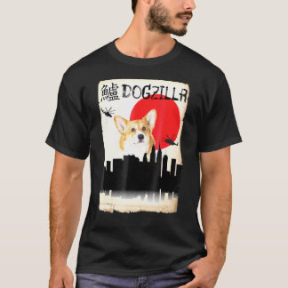 Camiseta Corgi Cachorro Dogzilla