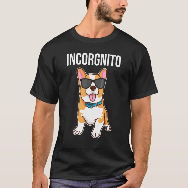 Camiseta Corgi Cachorro Incógito (Frente)
