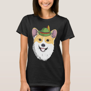 Camiseta Corgi Cachorro Oktoberfest Alemão Bávaro Chapéu Al