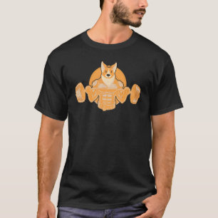 Camiseta Corgi Cachorro T Fitness Academia Treinamento Lev
