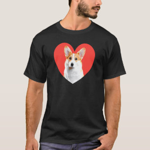 Camiseta Corgi Cão Amor Coração Vermelho Fofo Animal Pet