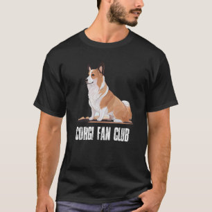 Camiseta Corgi Cão Cachorrinho Divertido Clube de Fãs Corgi