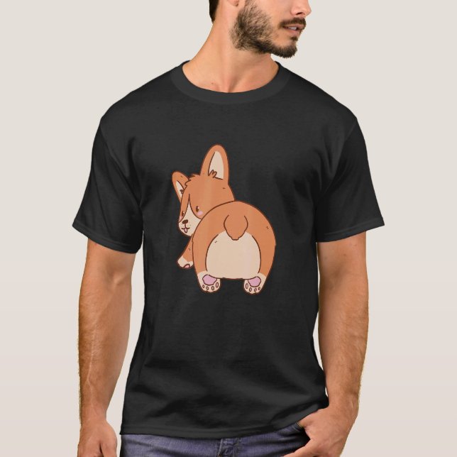 Camiseta Corgi Cão Pet Paws (Frente)