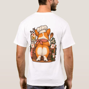 Camiseta Corgi Chef Taker de Batedeira Chás Pun Tee