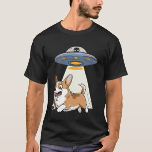 Camiseta Corgi Chocado pela Invasão de OVNI