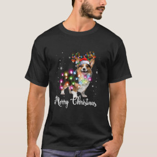 Camiseta Corgi Christmas Reindee Dog Lover T Shirt
