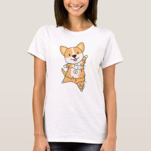 Camiseta Corgi Christmas Snow Winter Animal Corgis