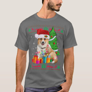 Camiseta Corgi Christmas Sweater Corgi Christmas