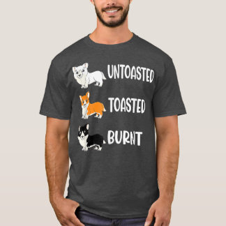 Camiseta Corgi Cores Não Torradas Torradas Cachorro Queimad