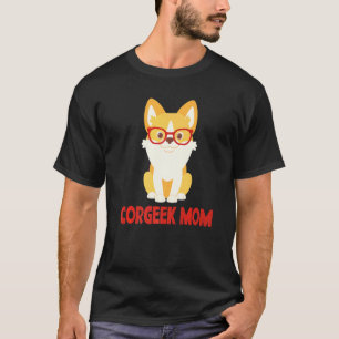 Camiseta Corgi Corgeek Mãe Cachorrinho Senhoras