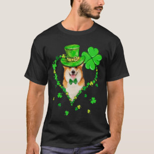 Camiseta Corgi Corgi Saint Patrick's Day Dogs Mãe Pai